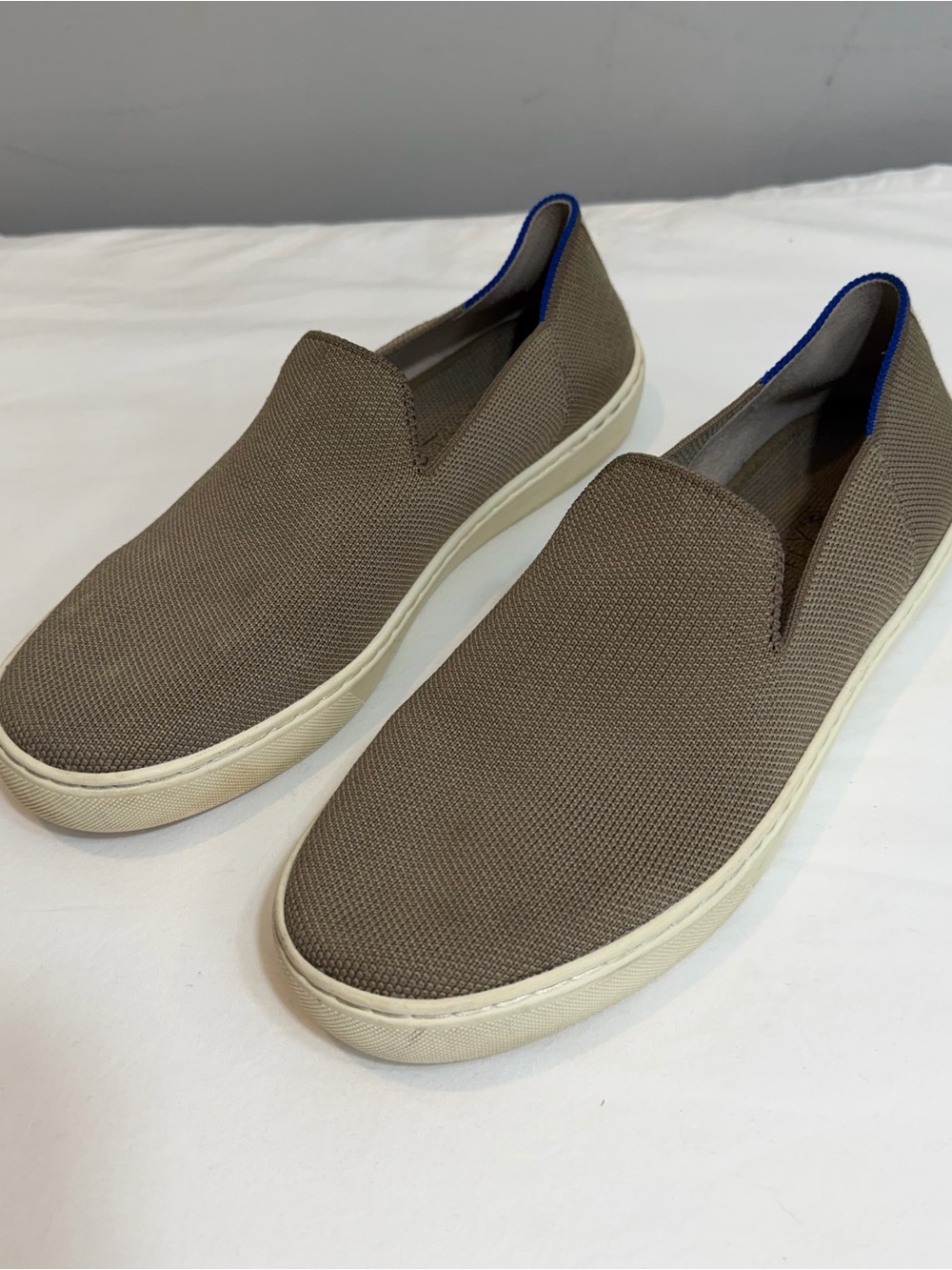 Rothys The Original slip on sneakers brown gray taupe size 9